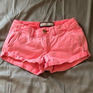 Pink Abercrombie & Fitch shorts